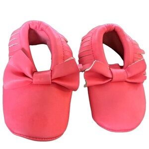 Romirus Shoes Faux Leather Hot Pink Baby Shoes Size 2